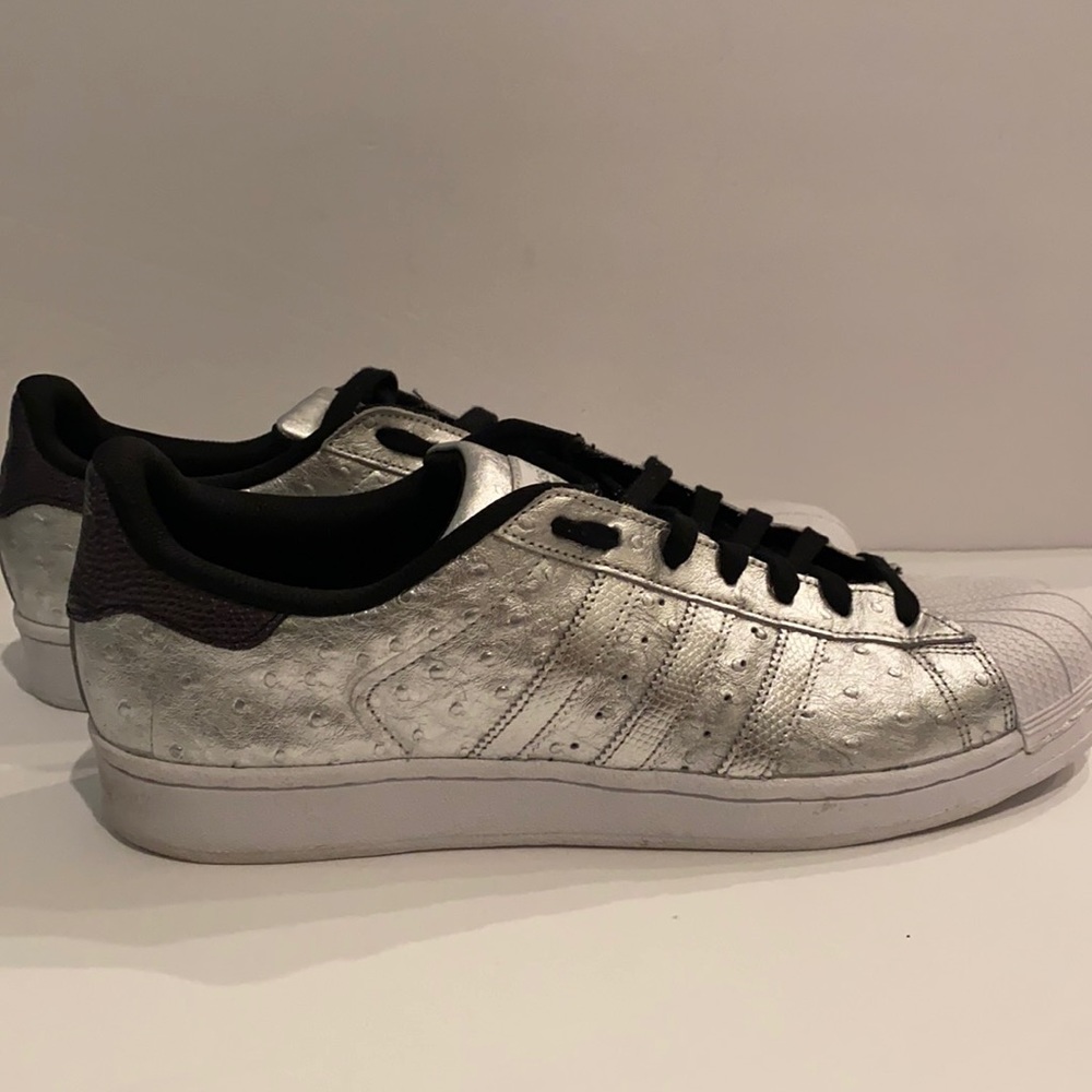 Adidas Metallic Silver Shell toe